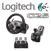 Logitech G25 steering wheel
